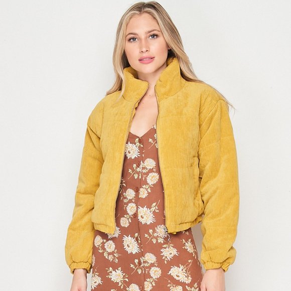 Coats | Corduroy Puffer Jacket | Poshmark